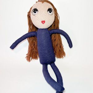 Antebies Handcrafted Organic Cotton Crochet Doll